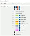 Colour Scheme and Theme selection in Your Profile