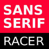 Logo: Sans-serif Racer WordPress theme