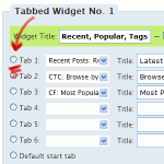 Choose any tab to be opened by default