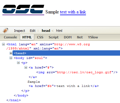 Anchor link image border before fix
