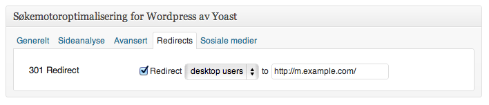 Mobile Redirect plugin for WordPress with WordPress SEO UI