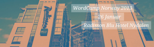 WordCamp Norway 2013 header