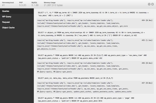 Database queries necessary for wp_nav_menu