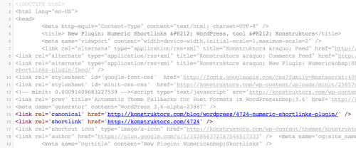 Numeric Shortlinks plugin for WordPress