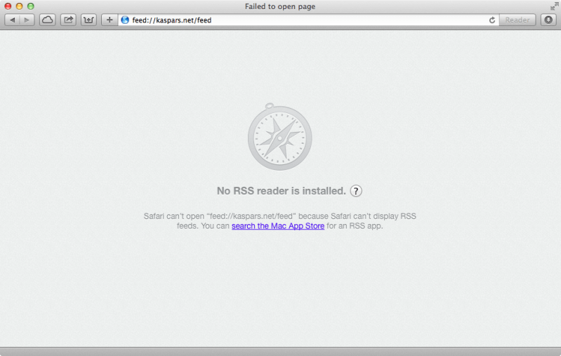 RSS support before OS X Yosemite and Safari 8