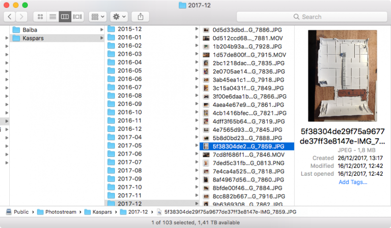 Archive of MacOS Photos Organized by Date