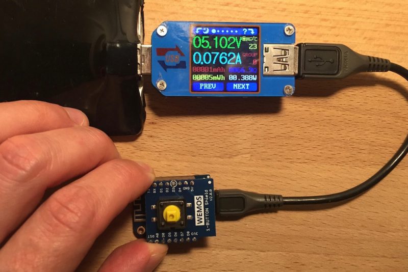 Wemos ESP8266 MicroPython Power Consumption