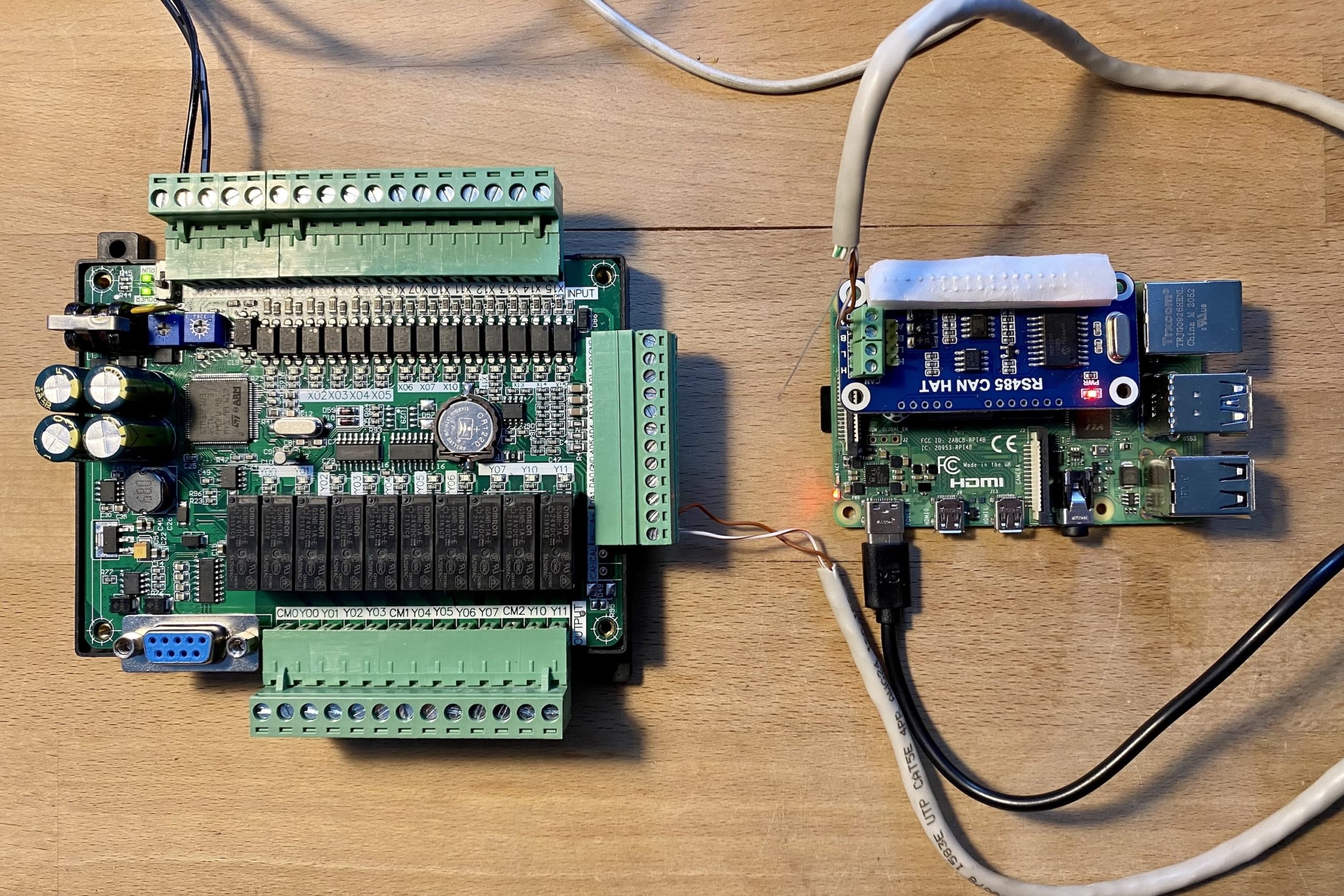 Raspberry Pi connected to Lollette LE3U