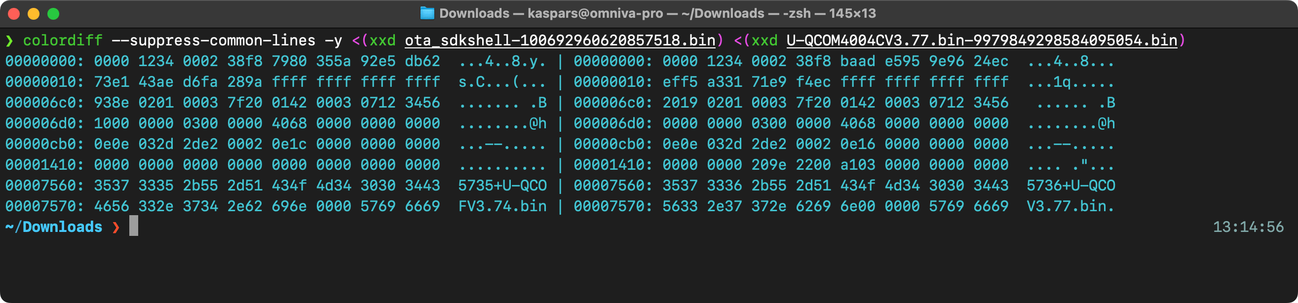 Diff between versions 3.74 and 3.77 of Gree firmware