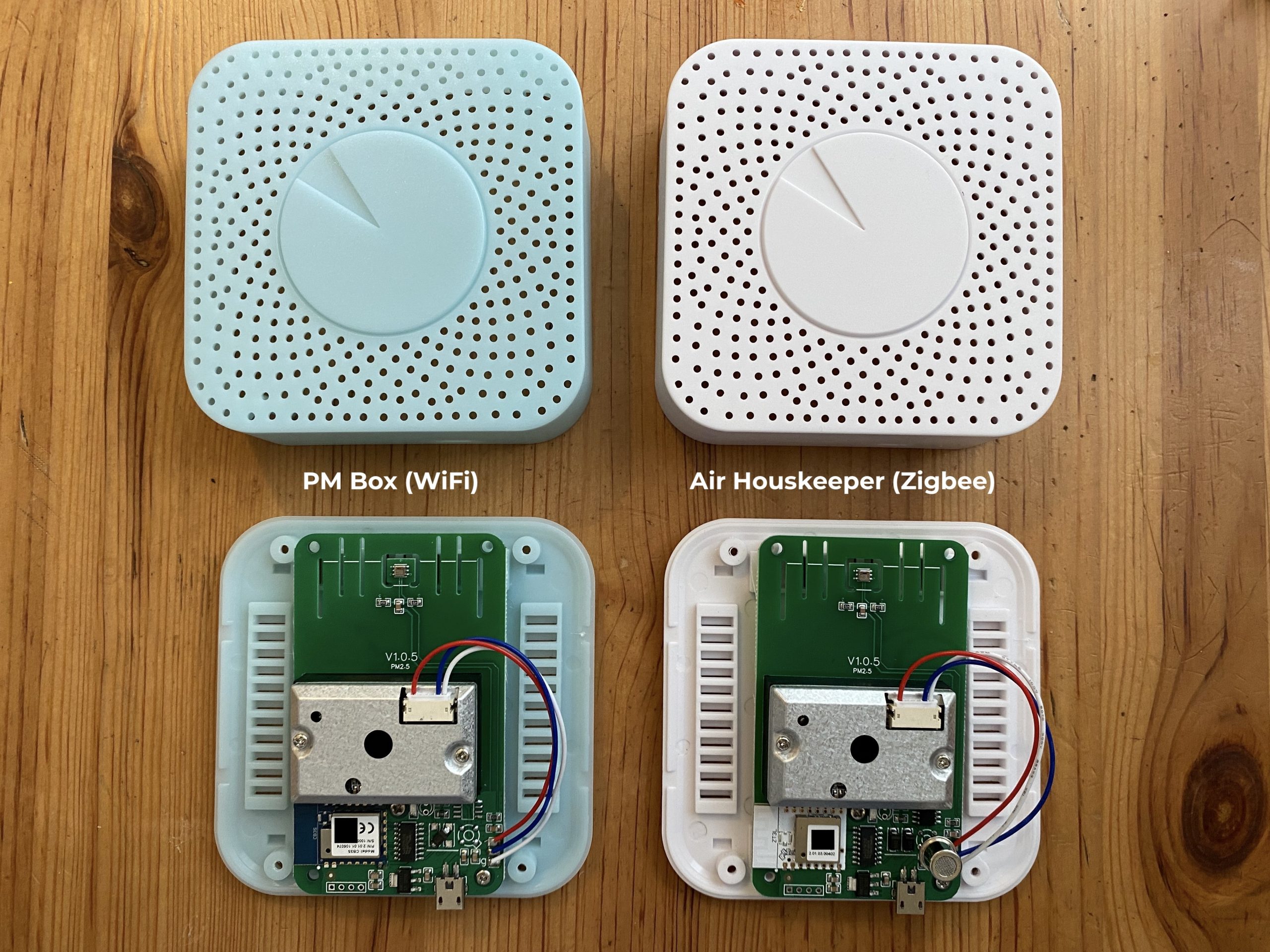 Tuya Détecteur WiFi 6 en 1 de qualité de l'air PM2.5 TVOC CO2 CH2O moniteur  de température et d'humidité intelligent multi détecteur noir : :  Commerce, Industrie et Science