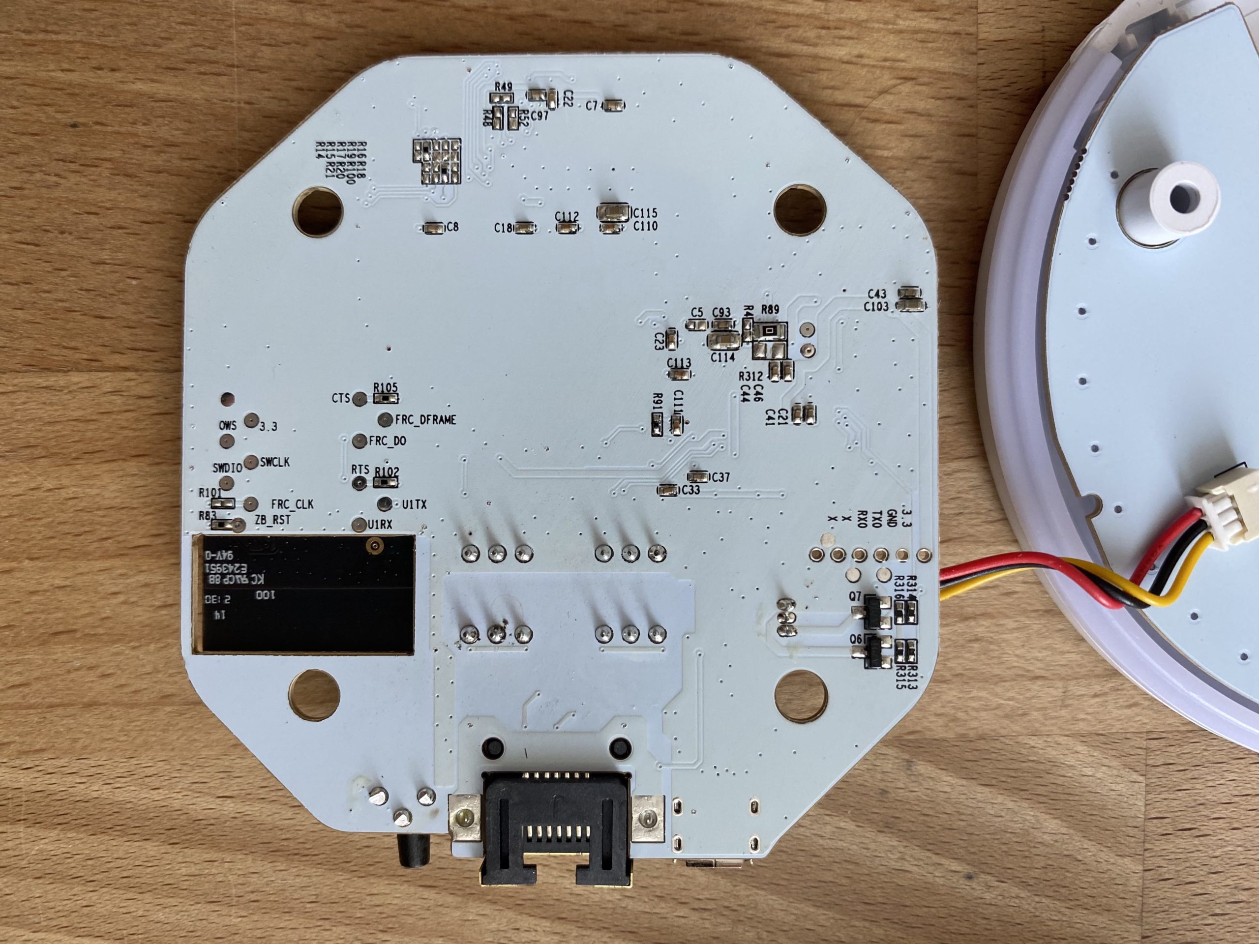 UART serial pins for Zemismart Zigbee HomeKit Hub